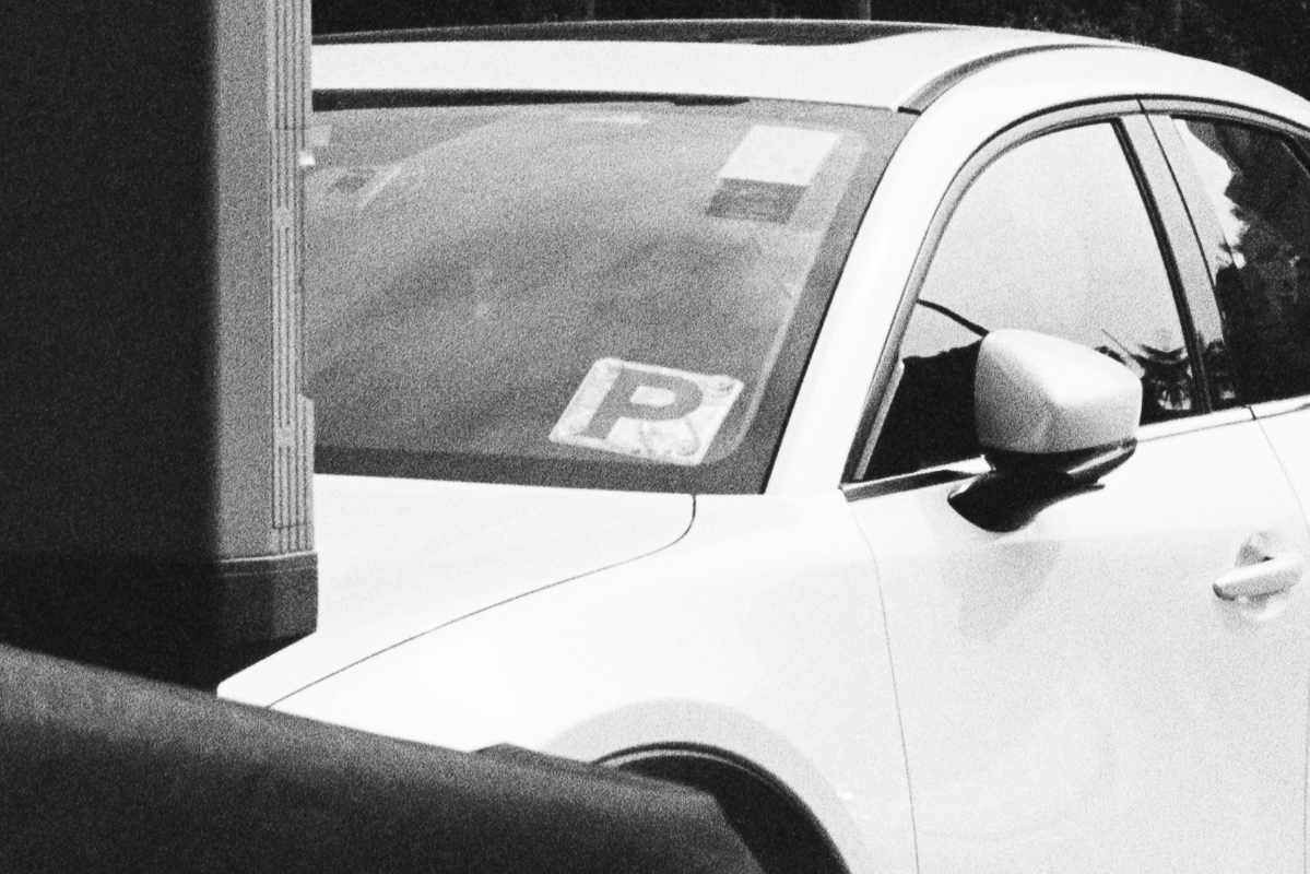 Where should I put my P plate?